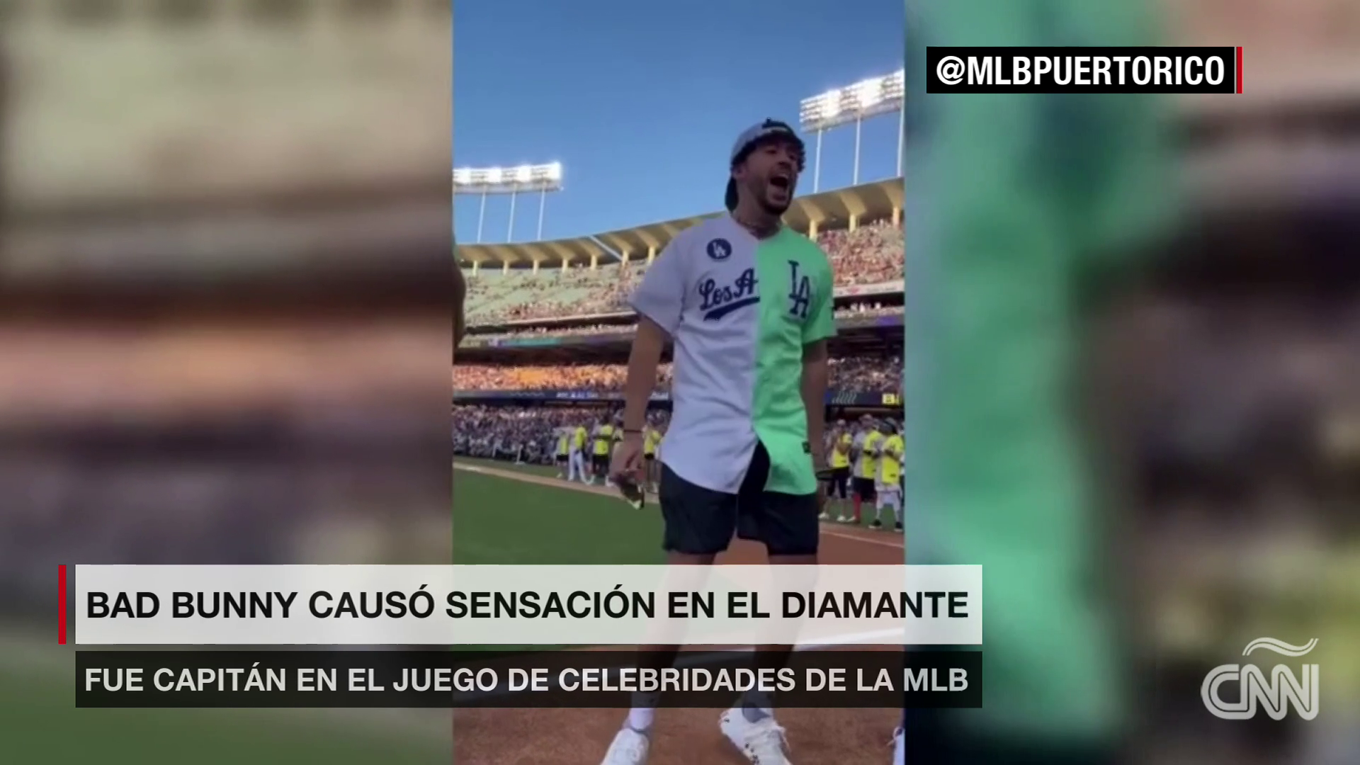 Así le fue a Bad Bunny en el Juego de Celebridades de la MLB - CNN Video