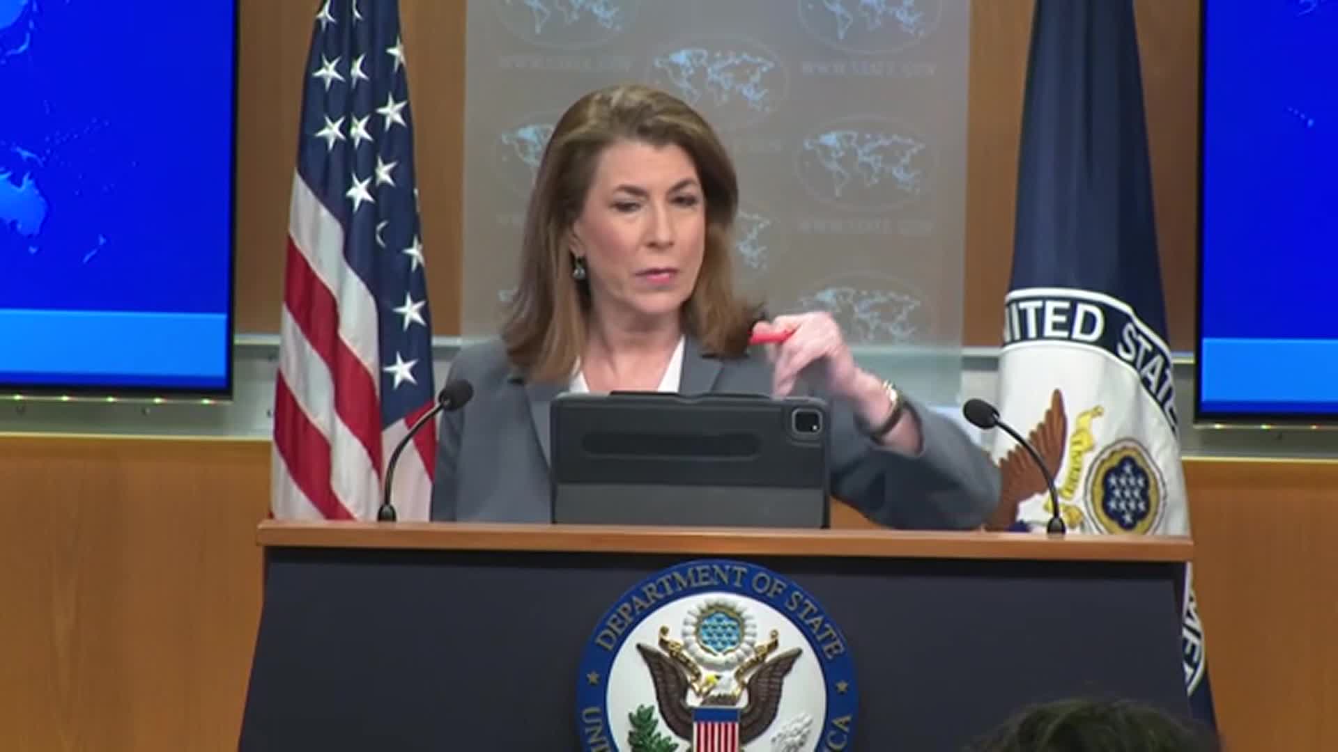 RAW: DC: STATE DEPARTMENT BRIEFING (WALK UP)